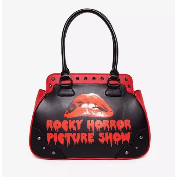 Rock Rebel Rocky Horror Picture Show Studded Satchel Bag - Picture 1 of 5